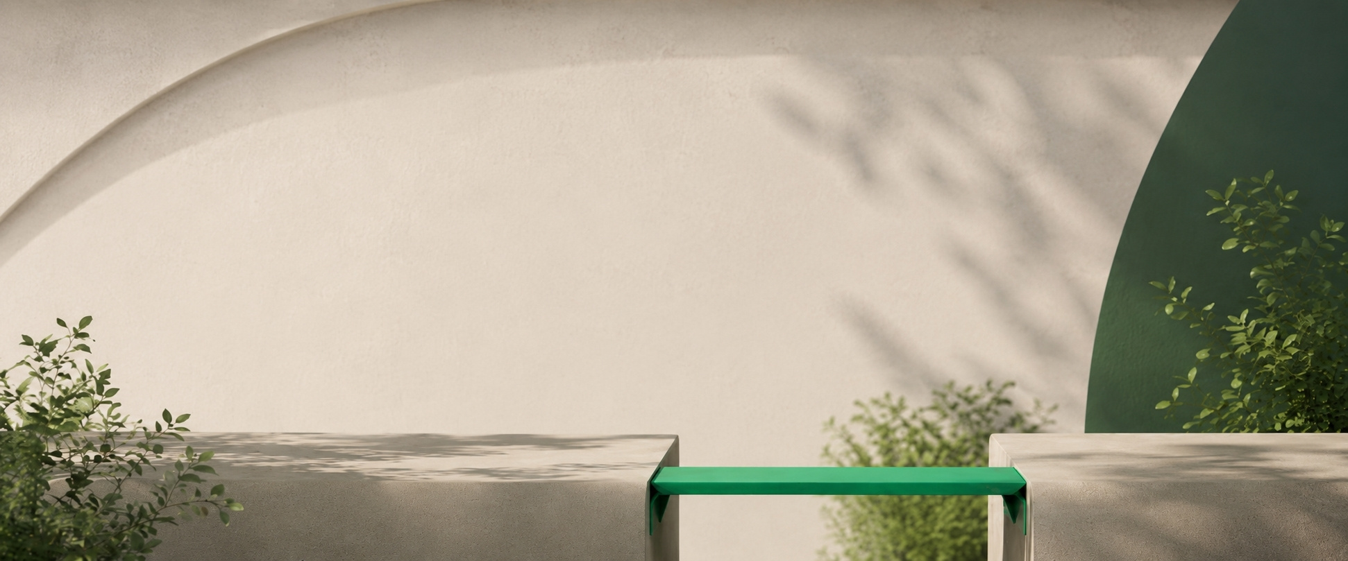 concrete wall with gap
